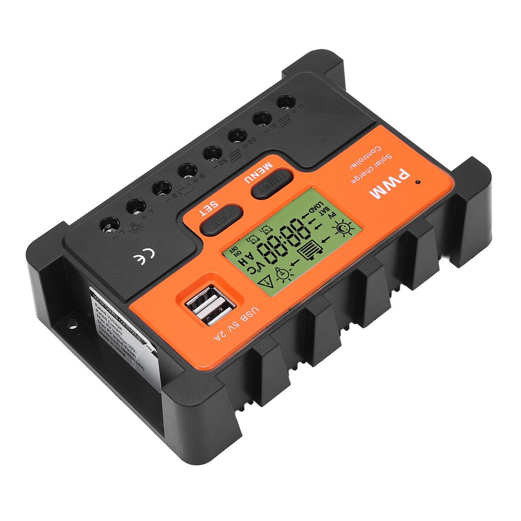 PWM Solar Controller 12V/24V Automatic Identification Waterproof 28AWG To 10AWG 20A Solar Controller