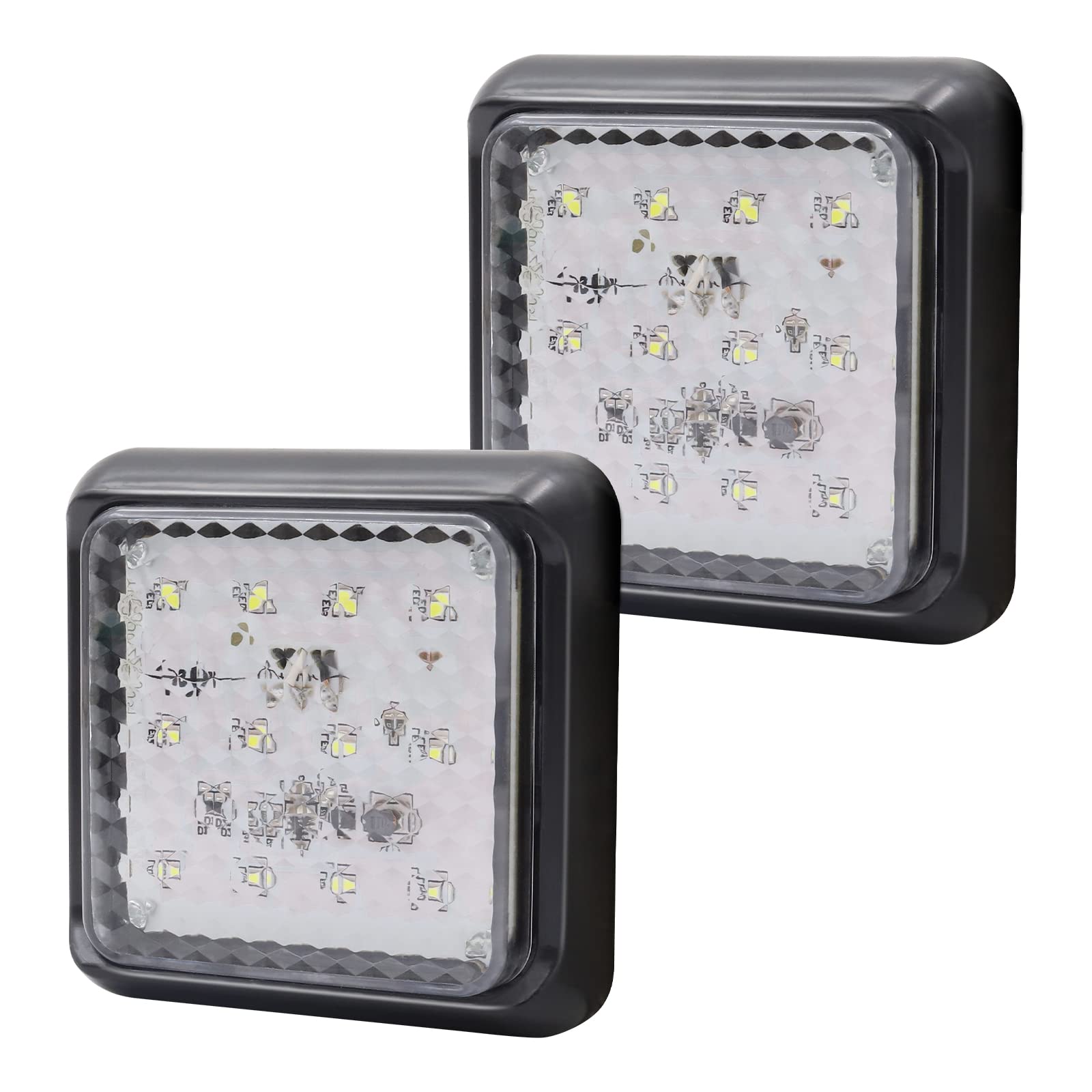 Biqing Truck Tail Lamp 24V, 16 LED Vehicle Inspection Compatible style1 белый