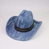 TEMU European and American Retro Washed Western Cowboy Hat Men's and Women's Top Hat Outdoor Fashion Sun Hat