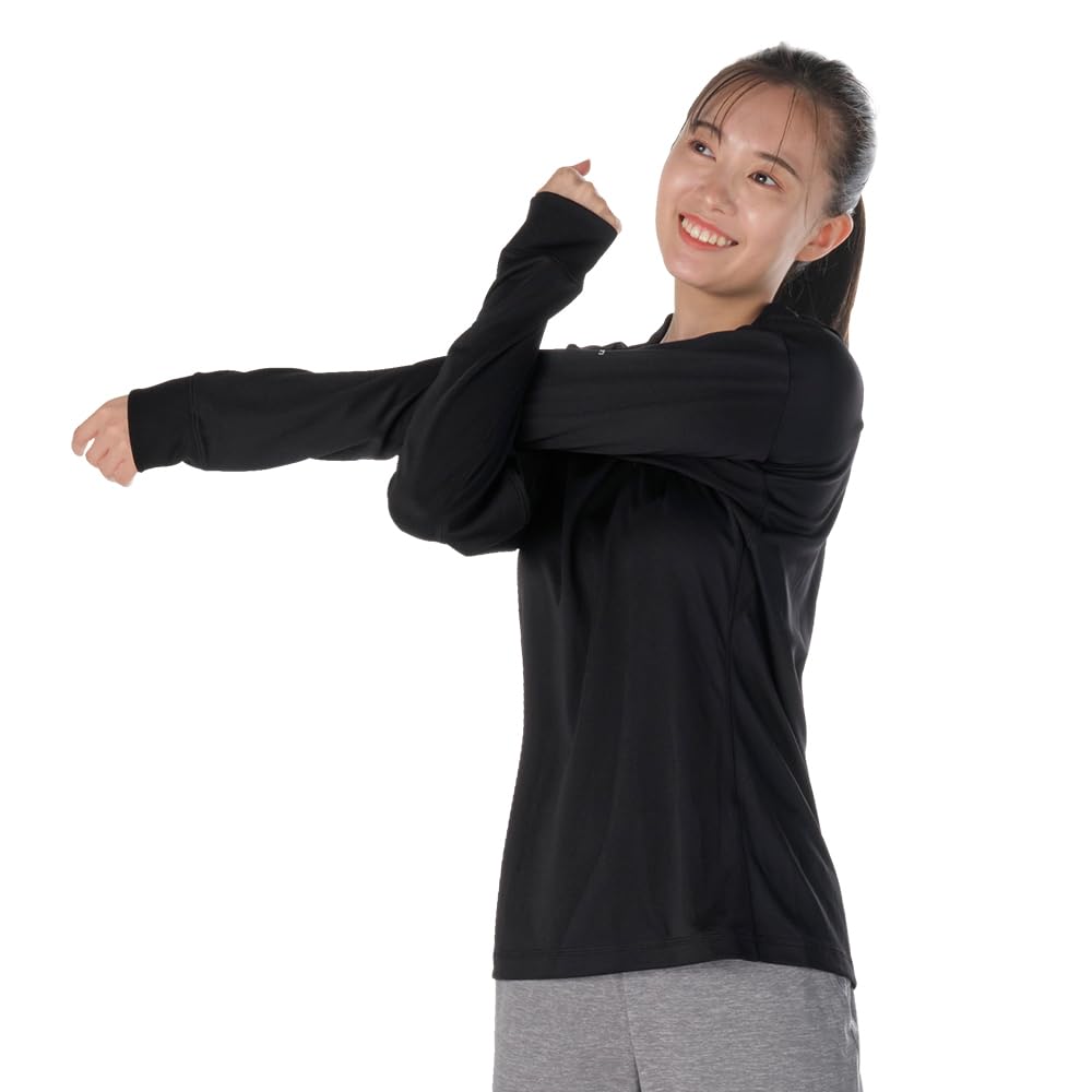 Phiten RAKU T-Shirt, Black, Size L