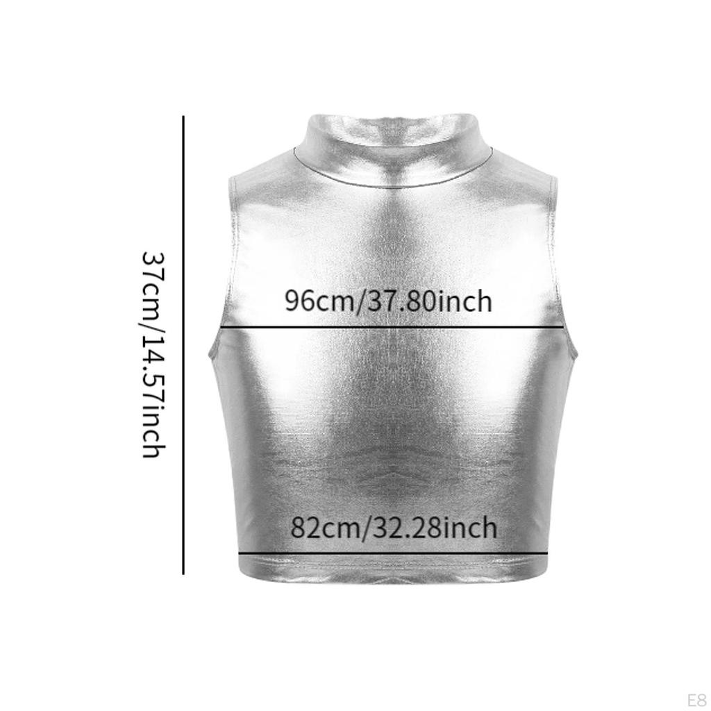 Women Crop Tank Tops Clothes for Club Festival Stage Performance Gym Concert