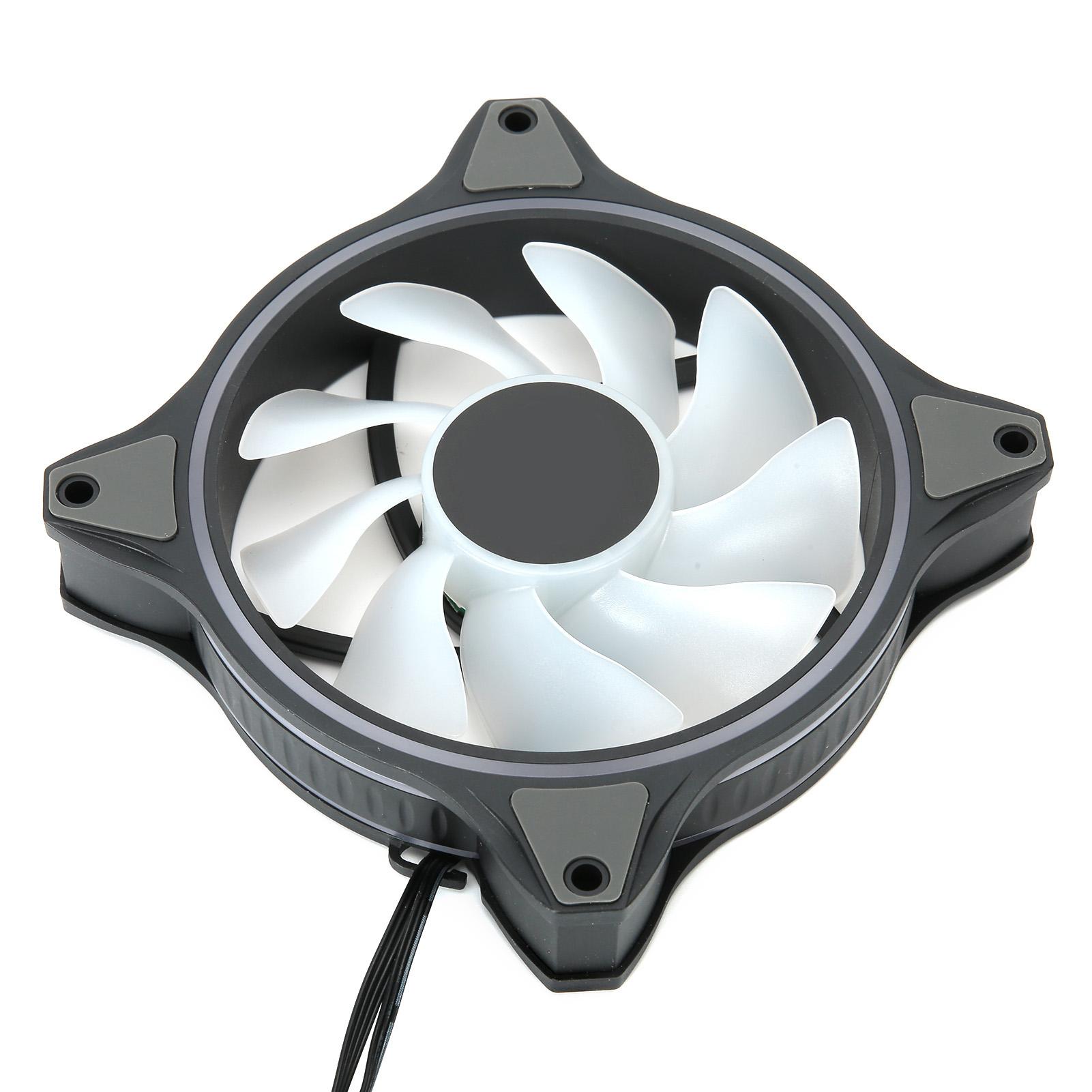 

Вентилятор охлаждения корпуса 12 см RGB световой эффект для настольных компьютеров аксессуары MF120MF120 Halo Black