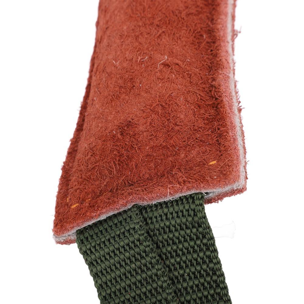 Durable Dog Bite Toy Genuine Leather Tug Toy Dog Exercise Dog Training Stick  Teeth Grinding