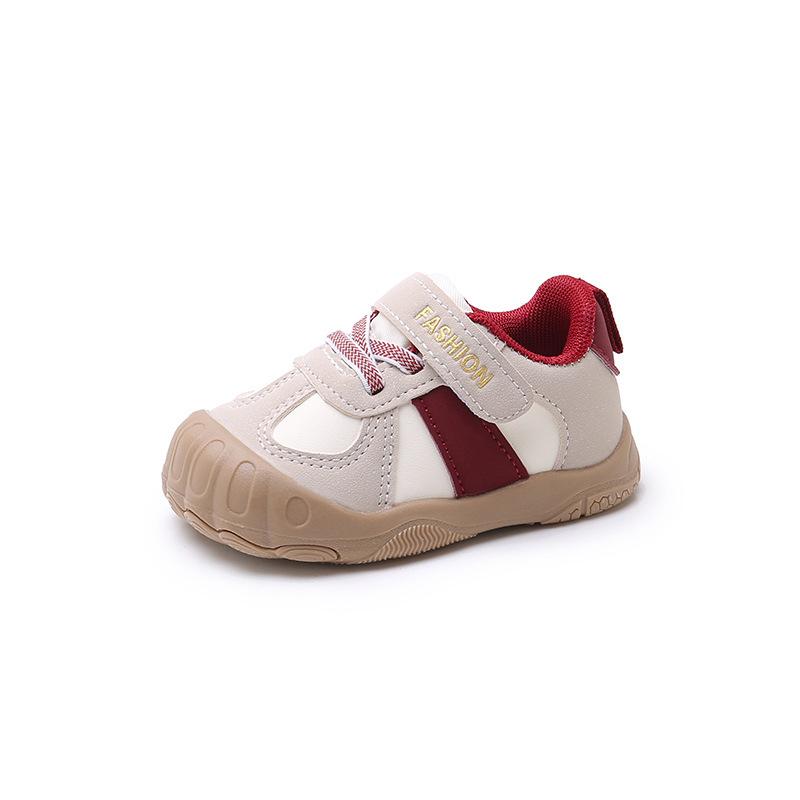 

Дитячі повсякденні кросівки на м якій підошві, нековзкі, для хлопчиків і дівчаток, весна 2026 - Дихаючі кросівки для ходьби Size 19, Inner Length 13cm червоний