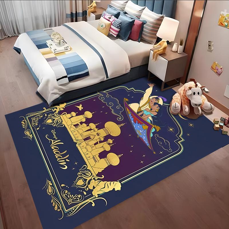 3D Aladdin Jasmine Princess Rugs for Living Room Bedroom Dining Children's Room Balcony Garden Decorative Carpet Fast Shipping