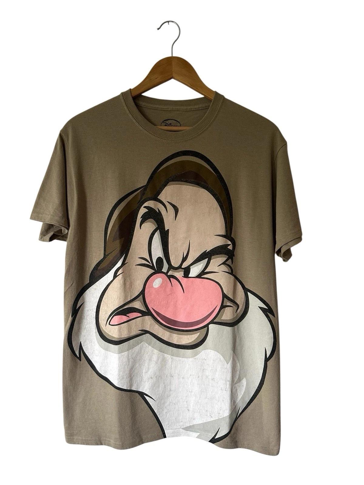 Disney Snow White Grumpy Big Face T-shirt Men’s Medium 7 Dwarfs 2XL