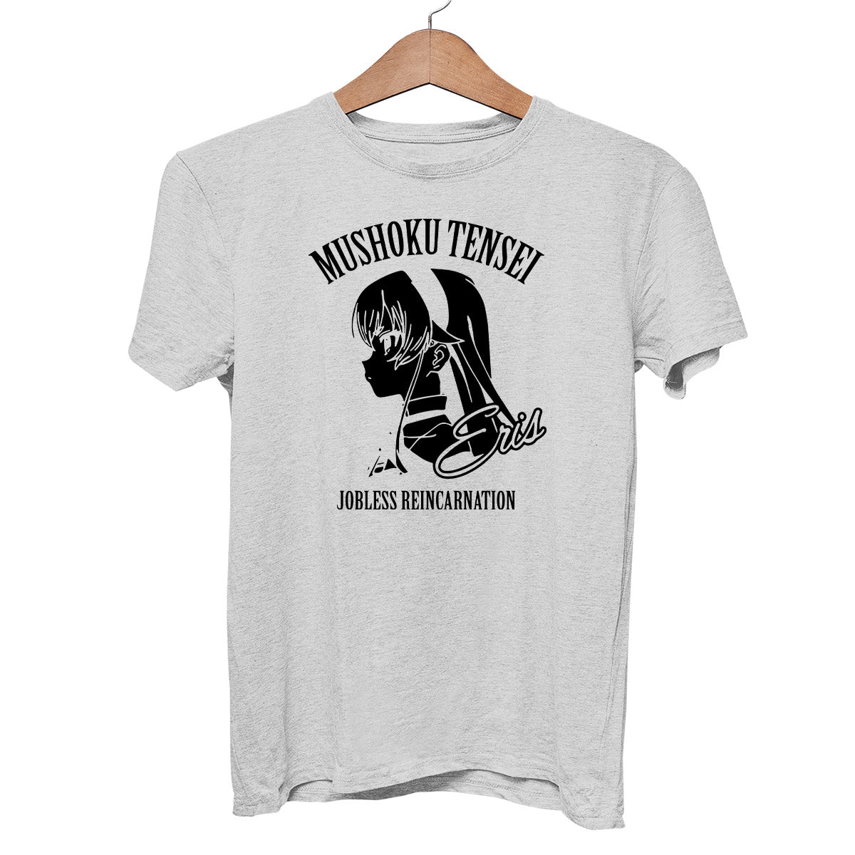 Eris Mushoku Tensei Jobless Reincarnation Anime Adult Unisex T-shirt S серый