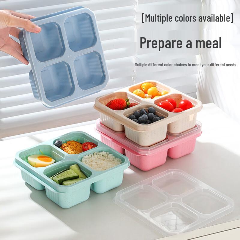 YUNLUAN Wheat Straw Partitioned Bento & Lunch Boxes