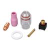 6Pcs Tig Torch Nozzle Gas Lens 2.4mm Anti Crack Sturdy Reliable Tig Torch Glass Cup Kit for WP 9 20 TIG Torch