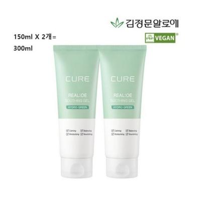 Kim Jeong-moon Aloe Cure Echtes Aloe Beruhigungsgel, 300ml, 2 Einheiten