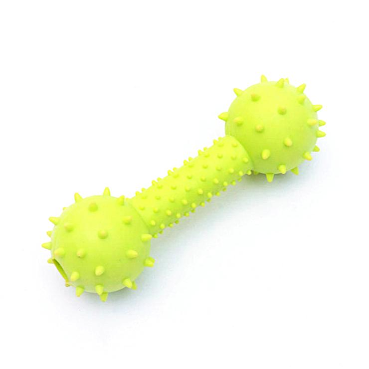 Hot Sale TPR Pet Dumbbell Chew Toy Cleaning Teeth Intelligence Treatment Training Toy Pet Dog Chew Toys