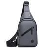 Men Chest Bag Waterproof Oxford Material With Adjustable Strap For Daily Use