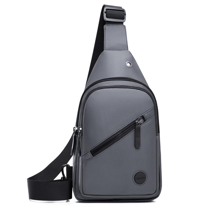 Men Chest Bag Waterproof Oxford Material With Adjustable Strap For Daily Use