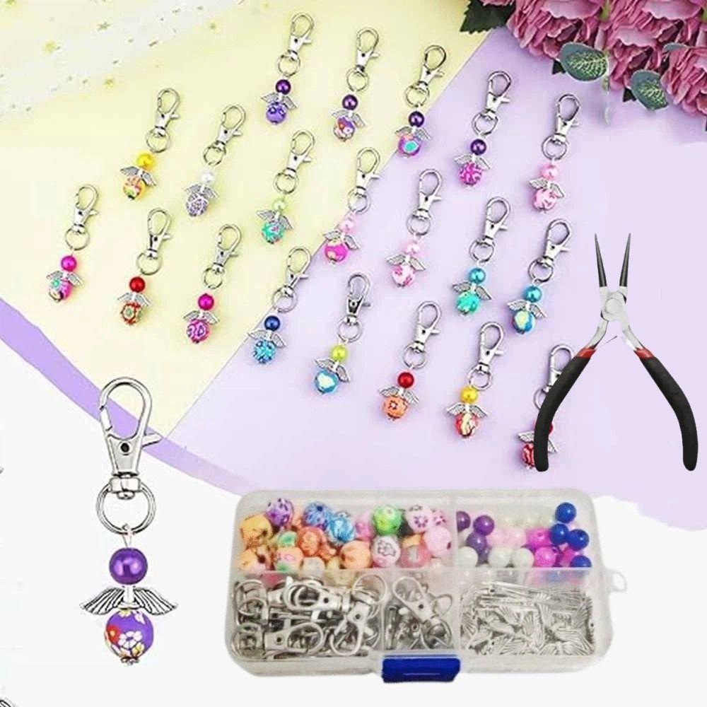 30Pcs/Set Colorful Guardian Angel Pendant Creative Angel Fairy Dangle Charms DIY Crafts