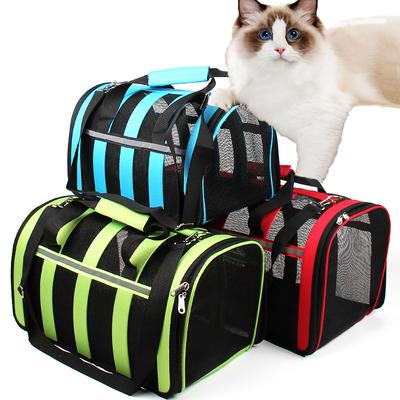 Haustier Hund Katze Tragetasche Tragbar Mesh Atmungsaktiv Katzen Taschen Outdoor Reise Ausgehend Transporttasche für Katzen Kleiner Hund Haustier Handtasche