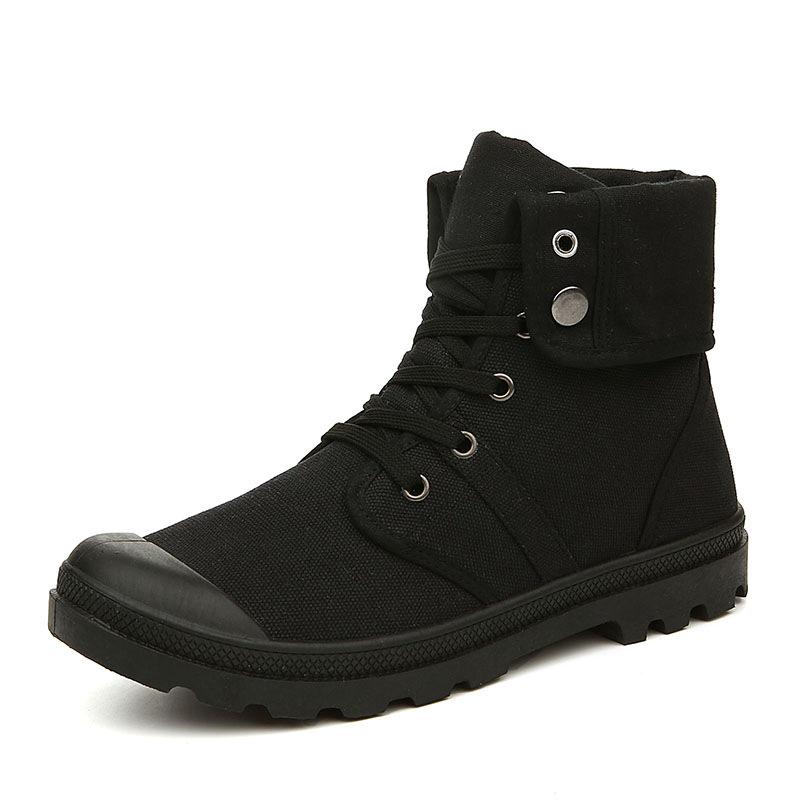 Jarní Nové Pánské Boty High-Top Ležérní Plátěné Boty Pánské Outdoorové Sportovní Boty Trendy Boty