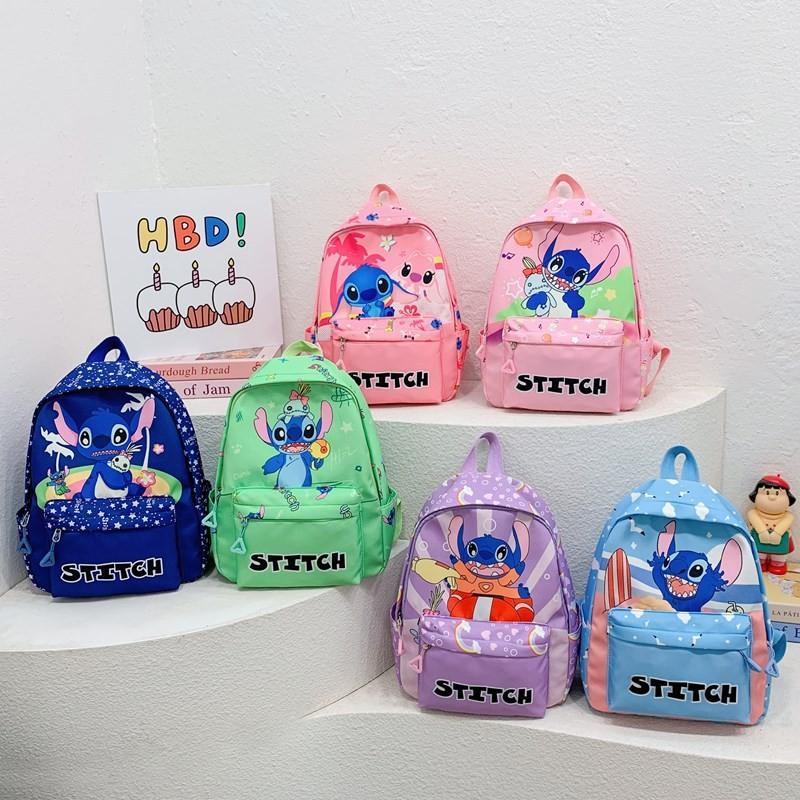 Stitch Childrens Cartoon Backpack With Breathable Nylon Material For Kindergarten Kids