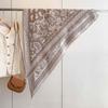 Spot autumn and winter roll grass triangle towel European and American retro skin-friendly boutique jacquard cashew flower imitation cashmere shawl