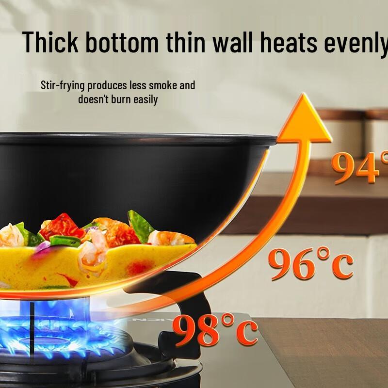 Chuidahuang Uncoated Fine Iron Stir-fry Wok