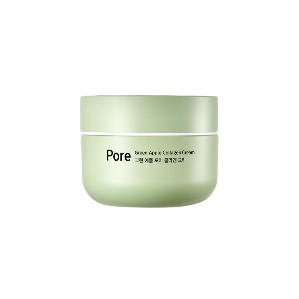 Milk Touch Green Apple Pore Collagen Cream Firming Facial Moisturizer 50ml