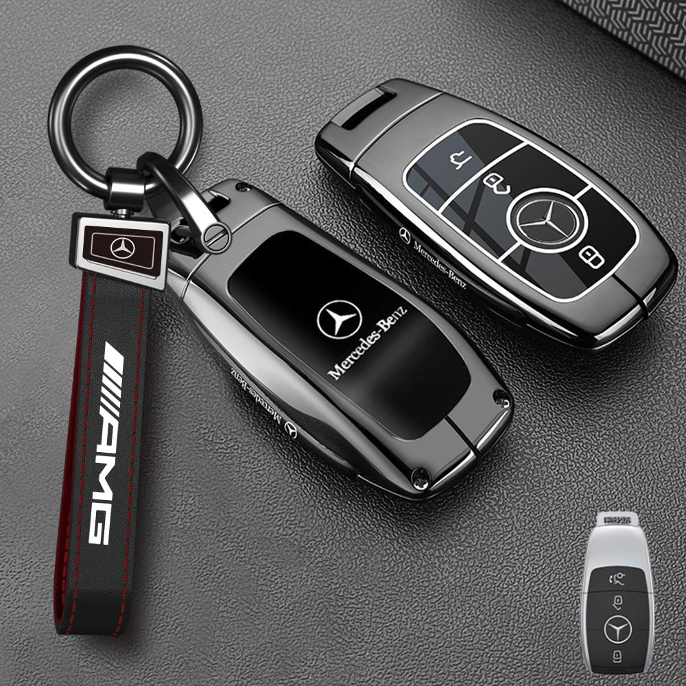 ZHC5 Car Key Rings For Mercedes Benz A B C E S Class W204 W205 W212 W213 W176 GLC CLE CLA GLB GLC GLS AMG W177 W222 Key Case Cover