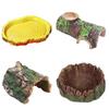 Reptiles Animal Feeding Plate Durable ABS Construction Shallow Water Dish For Turtles Lizards