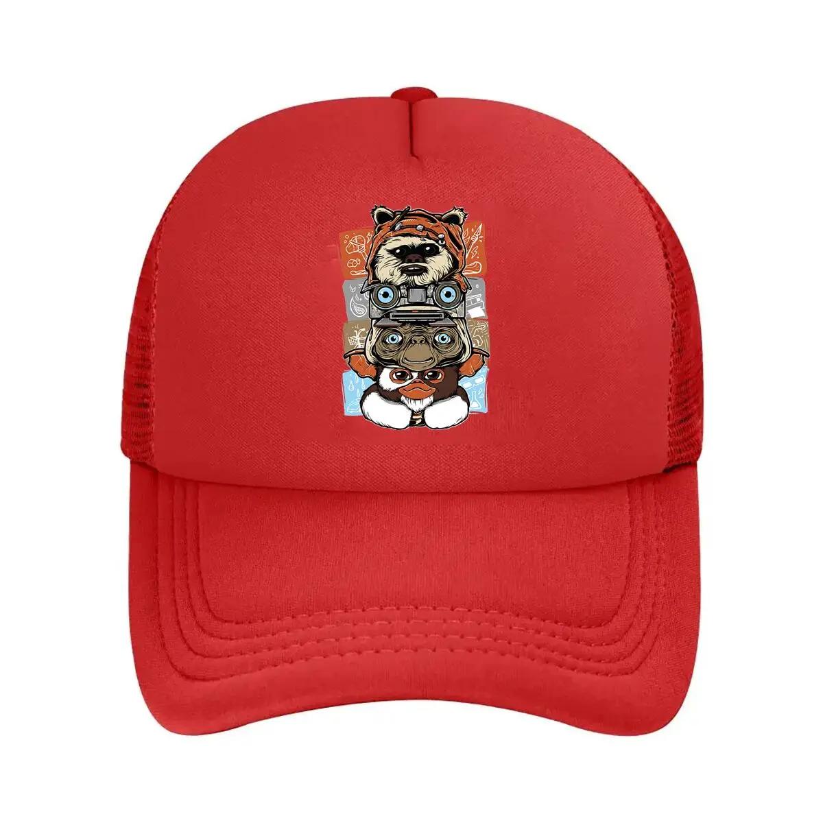 Guardians Mashup Movie  Inspired Character Collage Art Mesh Baseball Cap One Size