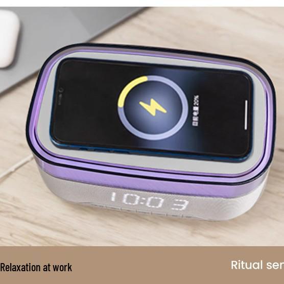Multi-functional Wireless Charger & Bluetooth Speaker with Digital Clock