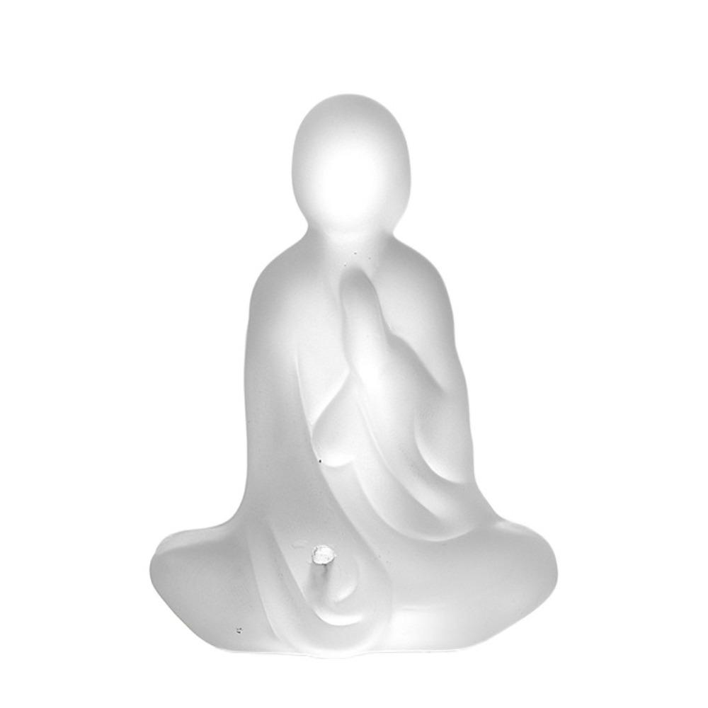 Finely Carved Tea Ceremony Ornaments Transparent Crystal Ornament Living Room