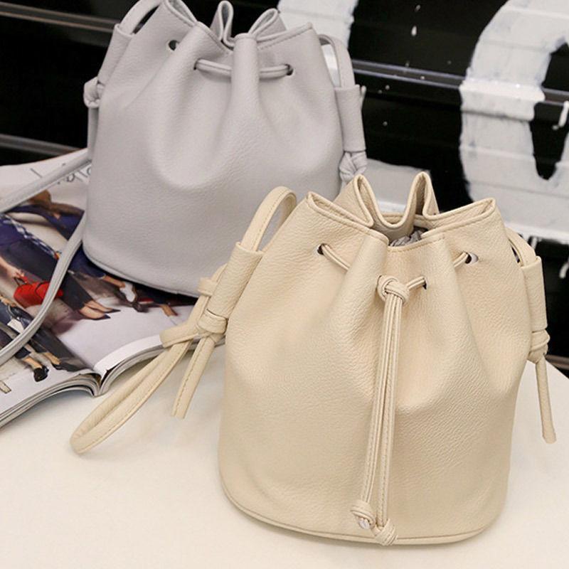Elegant Hot Sale Women Handbag Small Bucket Shape Bags Pu Leather Shoulder Crossbody Bag With Timeless Design