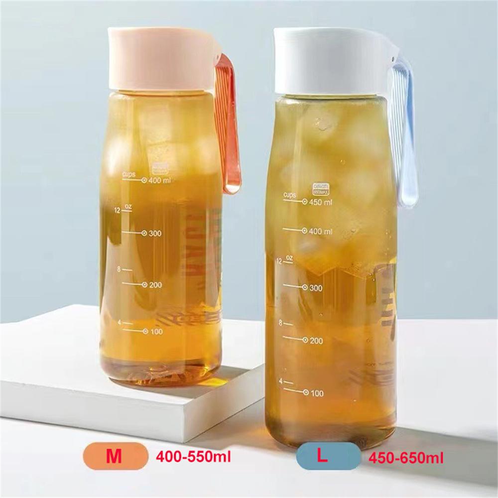 Bærbart tau 550 650 ml Plast Klart Løpesport Vannflaskekopp Student Mann Kvinne Sommer Handy Cup BPA-fri