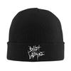 White Logo Bullet For My Valentine Beanie Hats Cute Caps Unisex Women Outdoor Knit Hat Spring Pattern Head Wrap Beanie Hat