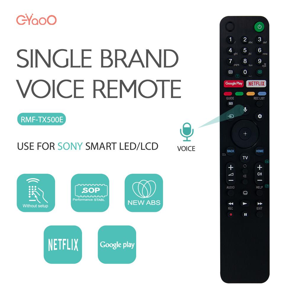 RMF-TX500E Voice TV Remote Control For Sony RMF-TX500E 4K Smart XBR-75X900H KD-75XG8596 KD-55XG9505 XBR-48A9S XBR-850G XBR-98Z9G 3