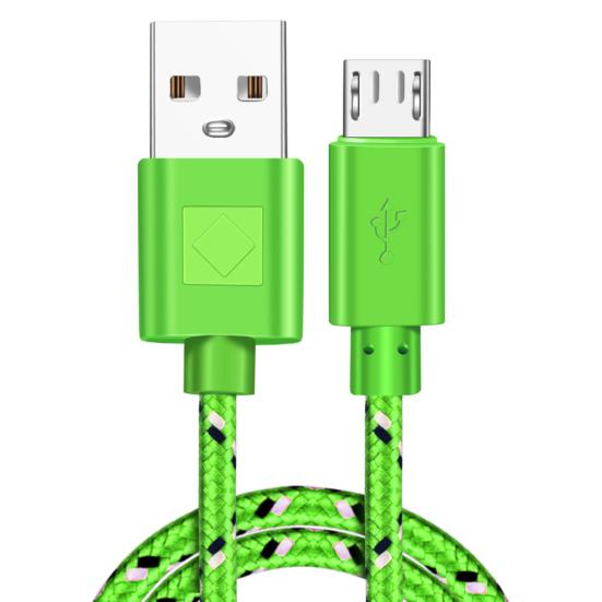 OLAF Universal 1M Nylon Woven Wire Micro USB Phone Charger Sync Data Cable Cord