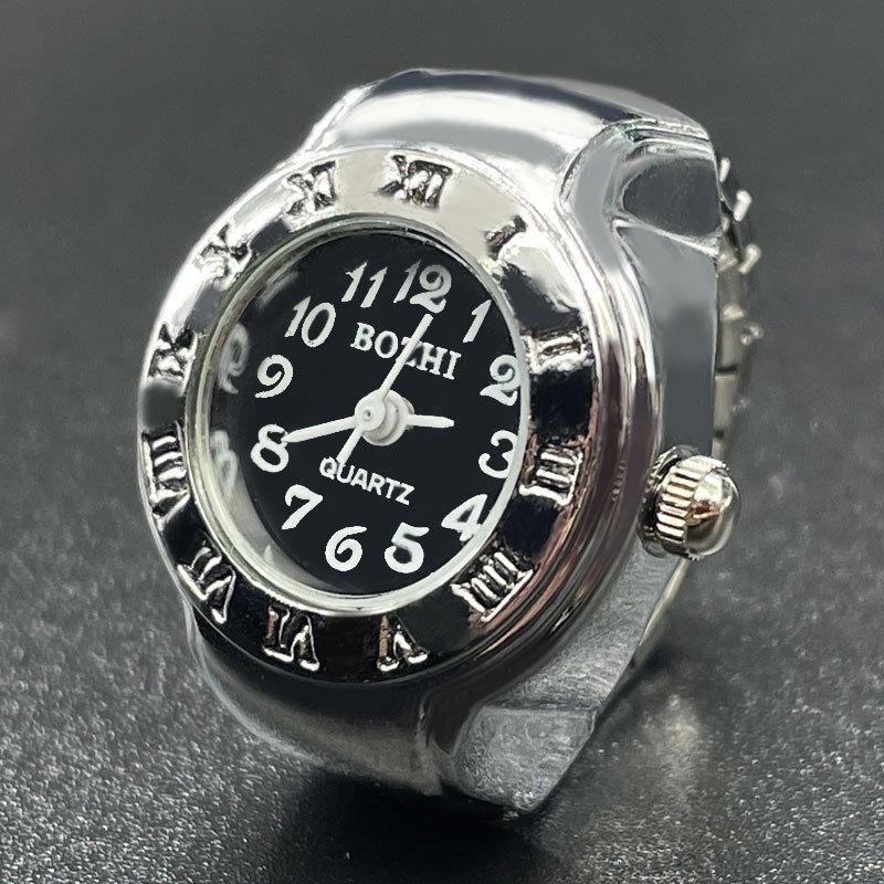 

Кольцо Смотреть: Стильное кольцо-часы из белой стали с римскими цифрами для мужчин и женщин чёрный