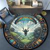 Adventure Round Area Rug Under Office Chairs Bedroom Living Room Home Decor