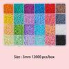 Yiwu 24 Farben 3mm Mix Saatperlen Set 12000 Stück pro Box für DIY Schmuck Perlen Halskette Armband Ohrring Herstellung Set
