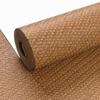 PVC Wallpaper Solid Color Plain Linen Patterned Imitation Straw Woven Wallpaper for Non Self-adhesive Waterproof Minimalist