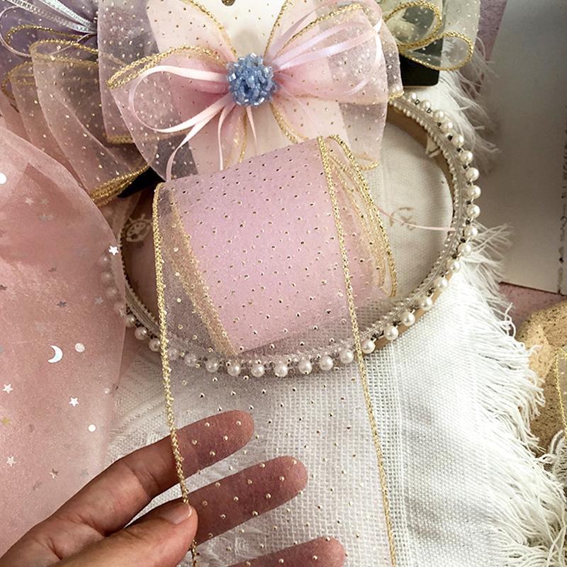 

1 шт. Подарочная лента для сладкого букета, упаковка, многофункциональная пузырчатая марлевая лента, сделай сам, украшение для торта, аксессуары для одежды, материалы ручной работы