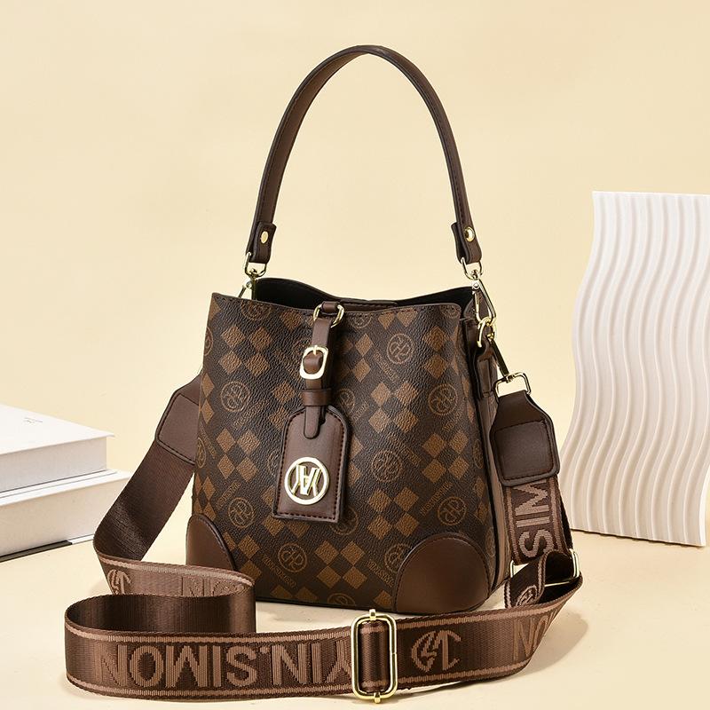 

Сумка женская большой вместимости 2025 новая с цветочным принтом ретро модная сумка-тоут на плечо, сумка-мессенджер, сумка-ведро, женская сумка, тренд