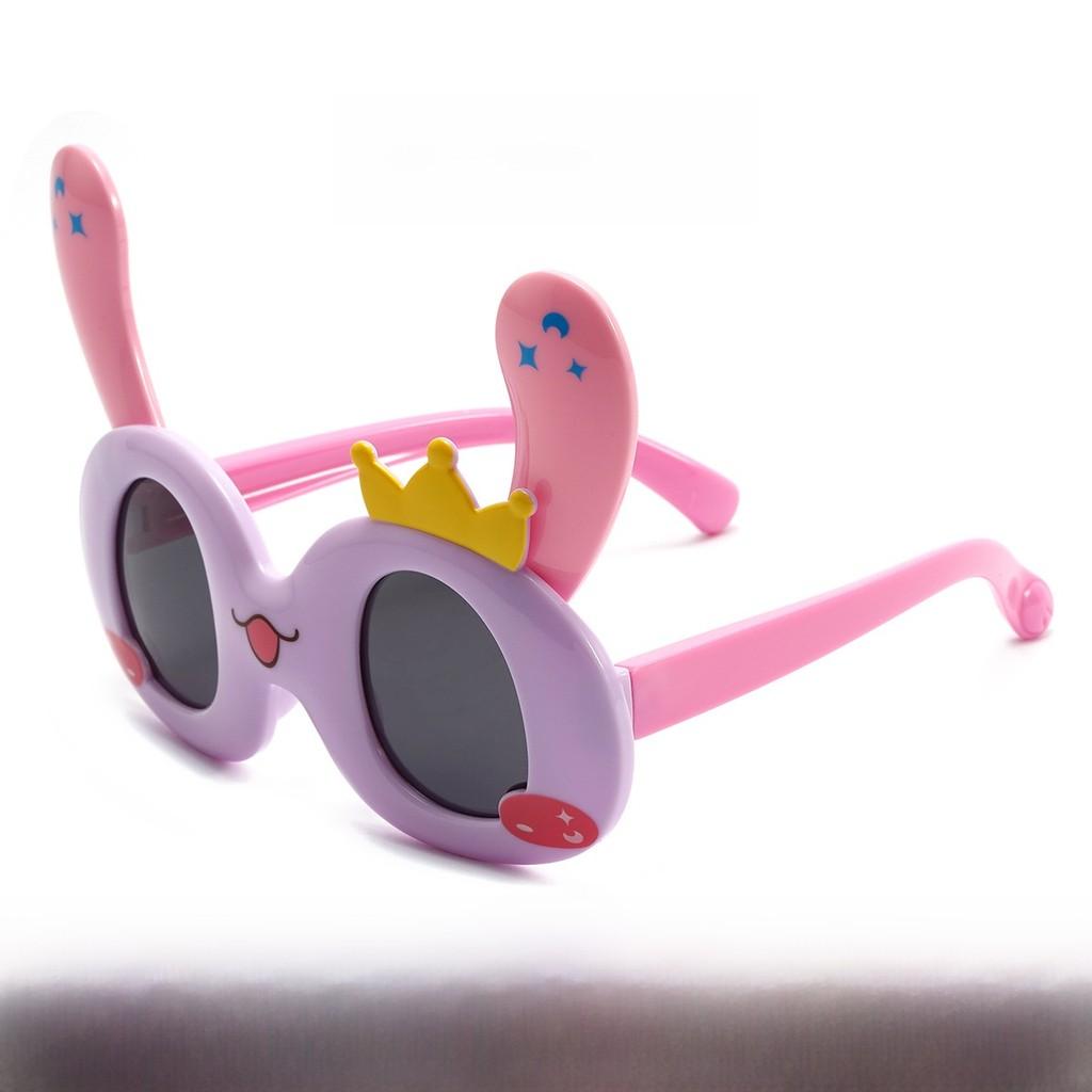 

Childrens Cartoon Silicone Sunglasses With Uv400 Protection For Outdoor Play And Parties Light Purple