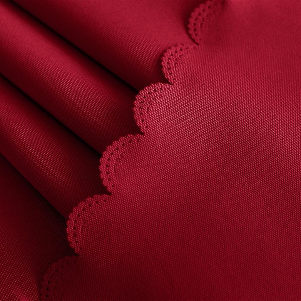 Round Solid Color Ployster Tablecloth,Washable Decorative Table Cover For Wedding Party Banquet Dining Table Decoration