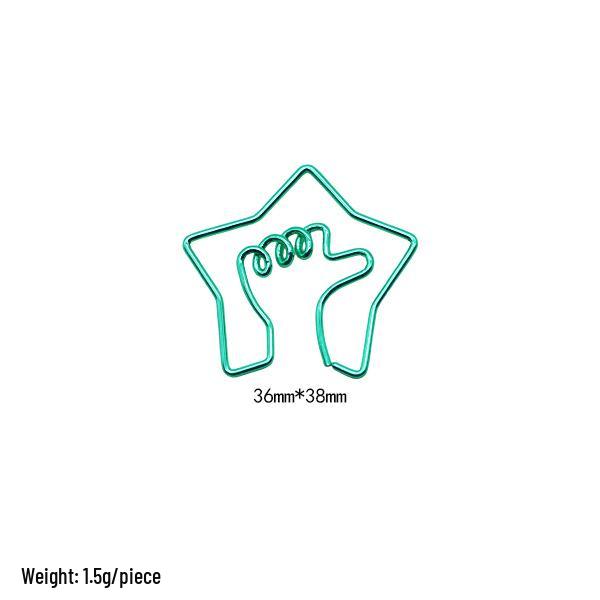 Electroplated Cartoon Insect & Plant Paper Clip Set for Organization