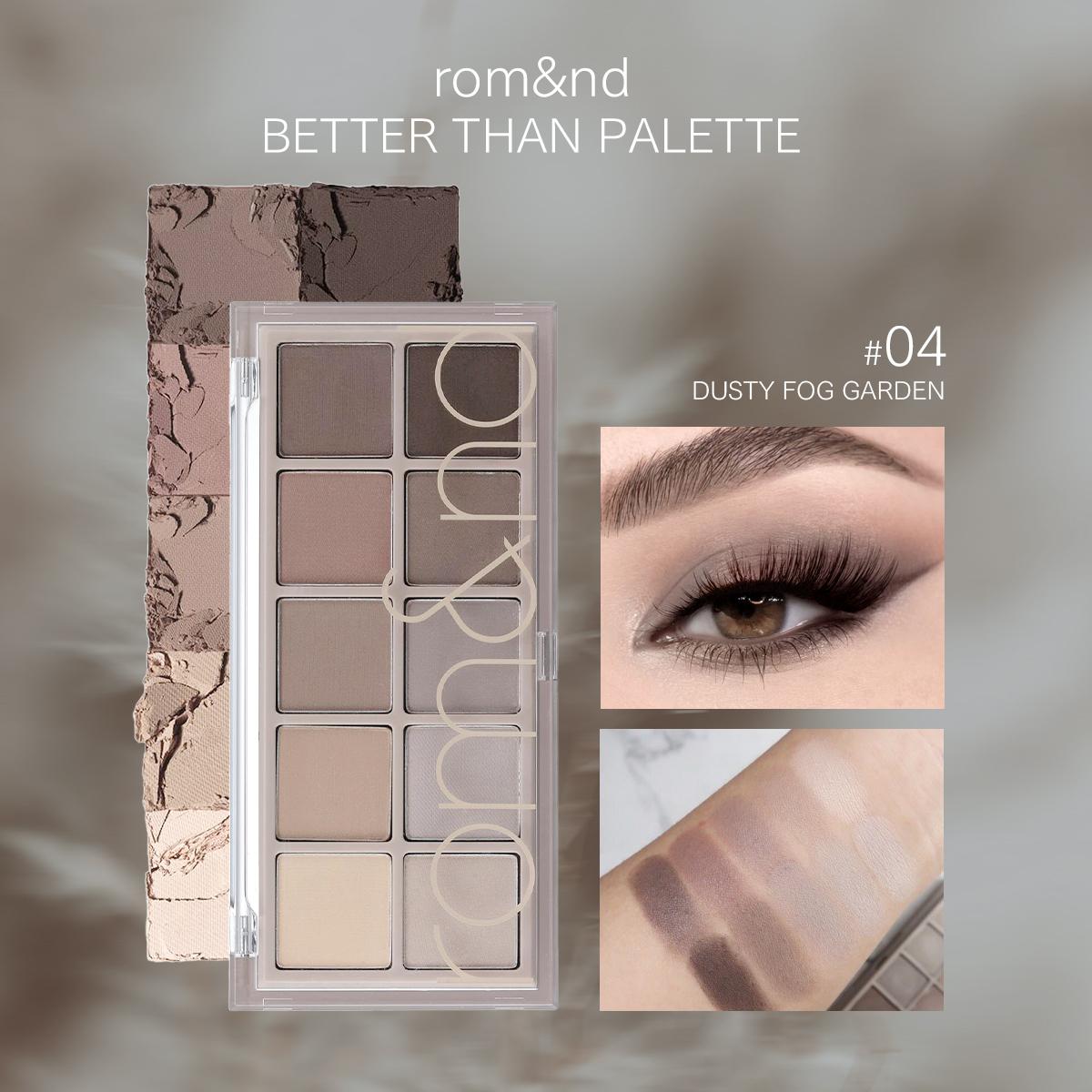 

Rom&nd Romand BETTER THAN PALETTE 6-8.5g/0.21-0.3oz (8 Color Options)