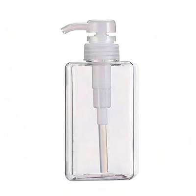 PET Refill Small Pump Type Squeeze Shampoo Cosmetic Refill 450ml Bottle, Bottle, Bottle, Container, Clear,