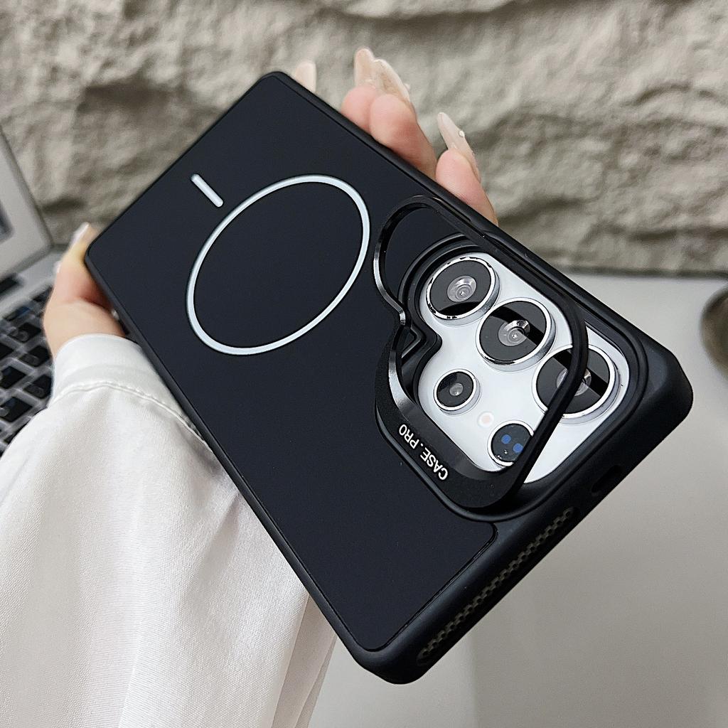 Suitable for Samsung S25ultra Mobile Phone Case Magsafe Magnetic S24 S25 Business S24ultra Lens Holder