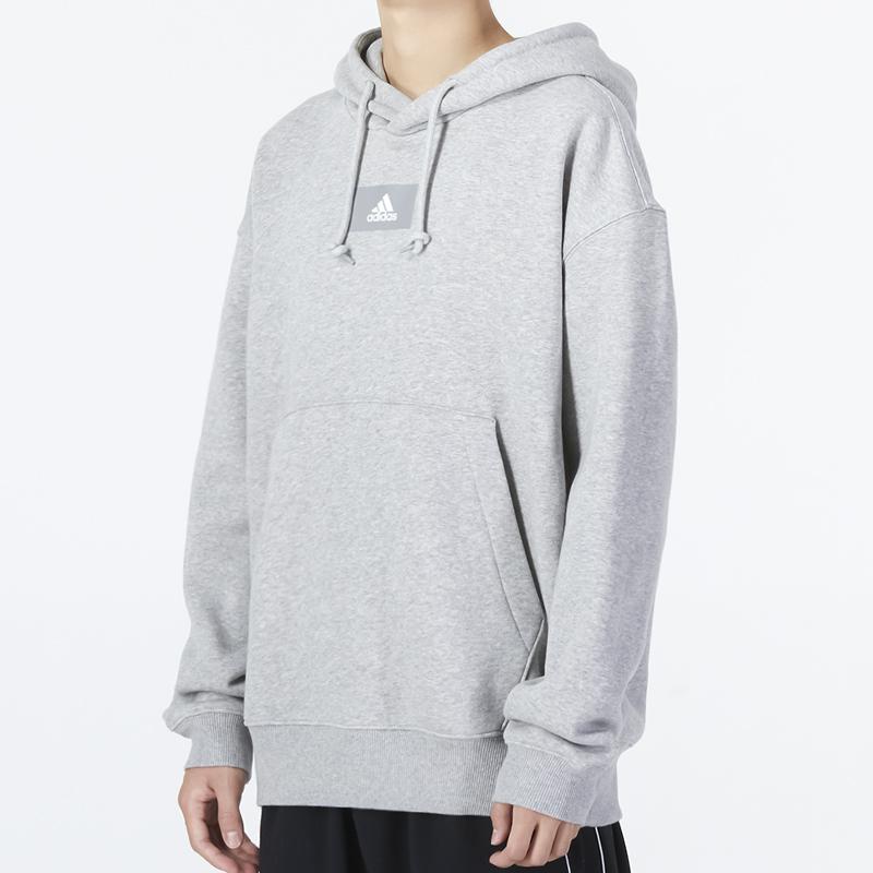 Adidas Pure Color Logo Hettegenser Herre Hettegensere Grå HK2830