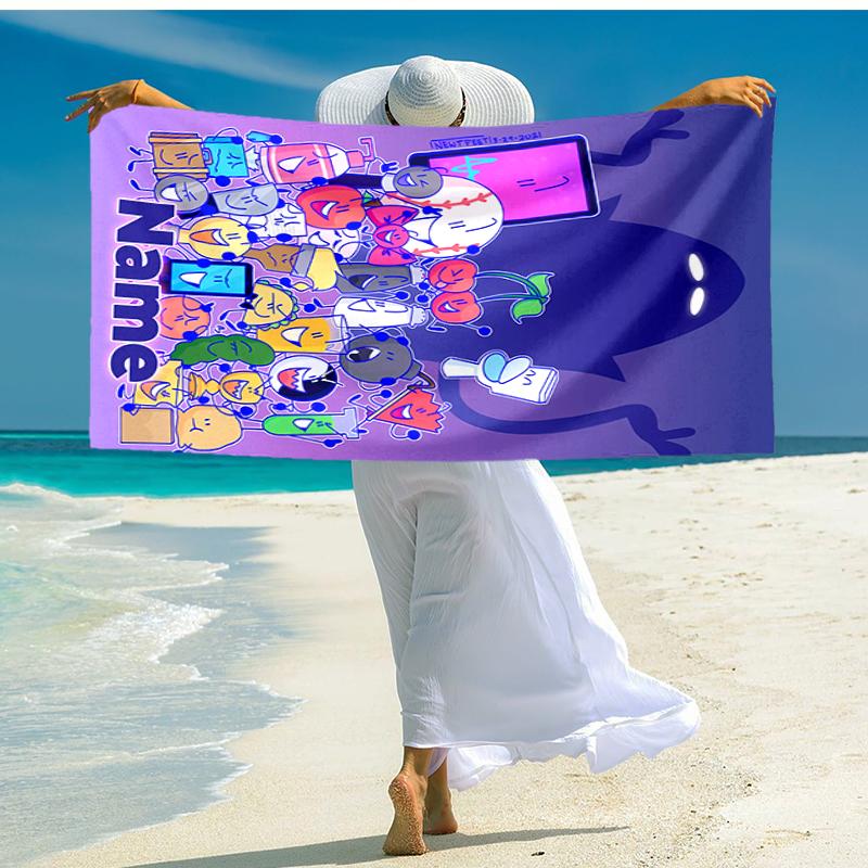Personalized Customized Proof Beach Towel with Nanimate Insanity Pattern - Soft, Absorbent,quick-drying,perfect Swimming,camping&bathing