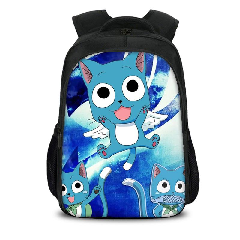 FAIRY TAIL Double layer Backpack Cartoon Anime Printed Student Boys and Girls New Large Capacity Versatile