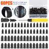 60 BUC Cui de Cauciuc cu Șurub pentru Repararea Anvelopelor Auto + Set de Unelte cu Cutie Cui Auto cu Șurubelniță